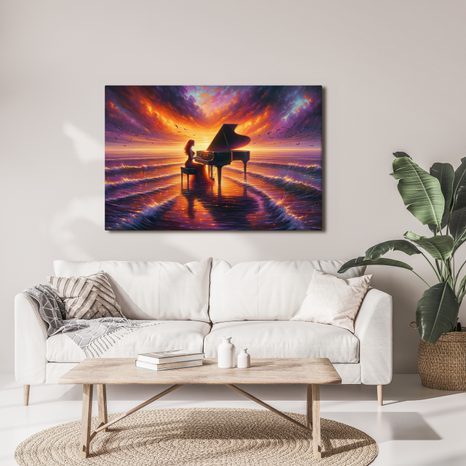 OBRAZ PÍSEŇ SVĚTLA A MOŘE - OBRAZY MOŘE A PLÁŽ - OBRAZY