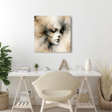 OBRAZ MELANCHOLICKÁ ABSTRAKCE ŽENY - OBRAZY ŽENY - OBRAZY