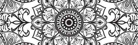 OBRAZ ČERNOBÍLÝ ORNAMENT - ČERNOBÍLÉ OBRAZY - OBRAZY