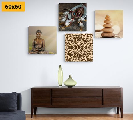 BILDER-SET HARMONISCHER BUDDHA - BILDERSETS - BILDER