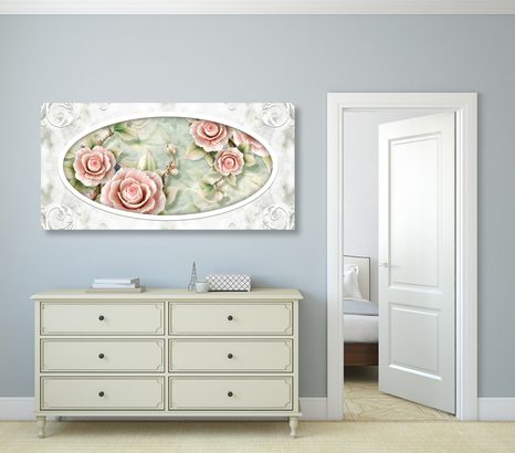 OBRAZ KAMENNÉ RŮŽE - OBRAZY KVĚTŮ - OBRAZY