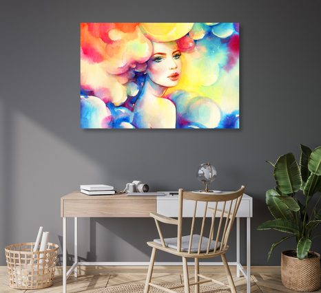 QUADRO SU TELA – FASCINO FEMMINILE - QUADRI DI DONNE - STAMPE E QUADRI