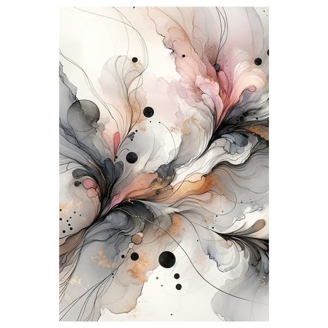 WANDBILD DYNAMIK IN ZARTEN TÖNEN - WANDBILDER ABSTRAKTE FORMEN - BILDER