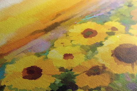 KÉP NAPRAFORGÓ MEZŐ - VIRÁGMINTÁS KÉPEK - KÉPEK