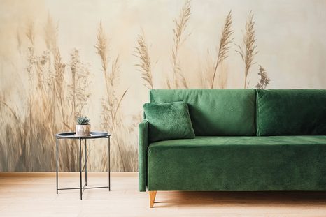 SAMOLEPIACA TAPETA SUCHÉ RASTLINY V BÉŽOVEJ FARBE - SAMOLEPIACE TAPETY - TAPETY