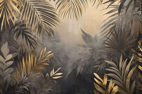 TAPETA PALMOVÉ LISTY V DŽUNGLI - TAPETY - TOTÁLNÍ VÝPRODEJ 🔥