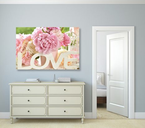 OBRAZ S ROMANTICKÝM NÁPISEM LOVE - OBRAZY S CITÁTY A NÁPISY - OBRAZY