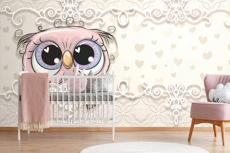 SAMOLEPÍCÍ TAPETA ROZTOMILÁ SOVIČKA - SAMOLEPÍCÍ TAPETY - TAPETY