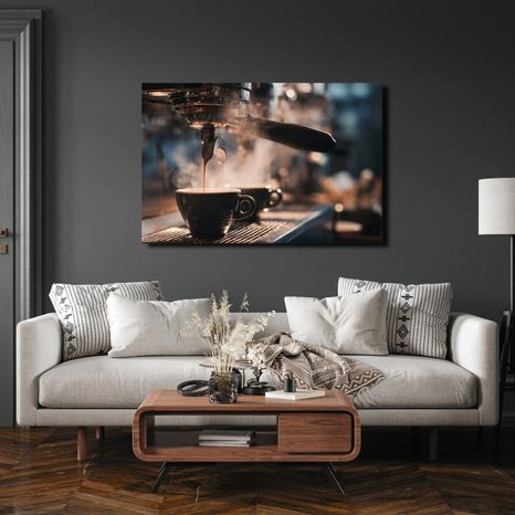 OBRAZ KÁVA V RANNÍM SVĚTLE - OBRAZY JÍDLA A NÁPOJE - OBRAZY