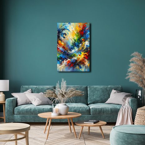 OBRAZ VÍR ENERGIE A BAREV - ABSTRAKTNÍ OBRAZY - OBRAZY