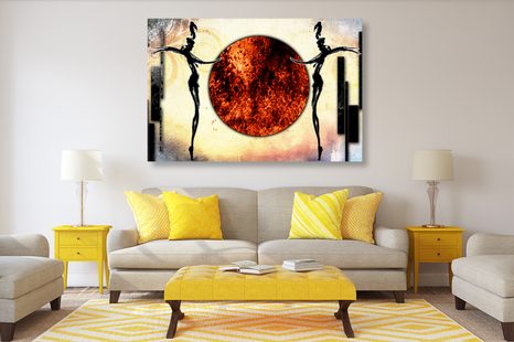 SLIKA AFRIŠKI PLES - ABSTRAKTNE SLIKE - SLIKE