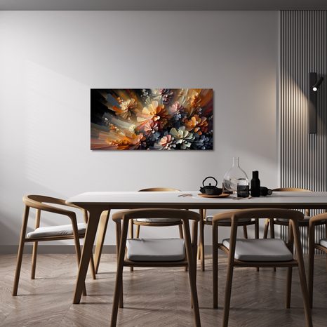 WANDBILD ABSTRAKTE BLUMENEXPLOSIONEN - BILDER BLUMEN - BILDER