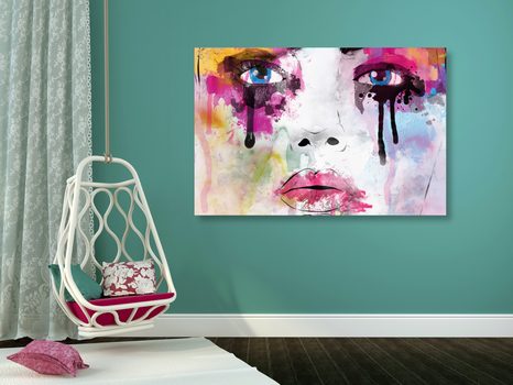 QUADRO SU TELA – DONNA ALLA MODA - QUADRI DI PERSONE - STAMPE E QUADRI