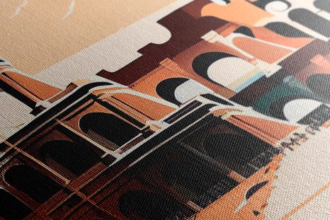 QUADRO SU TELA – COLOSSEO A ROMA - QUADRI DI PARIGI - STAMPE E QUADRI