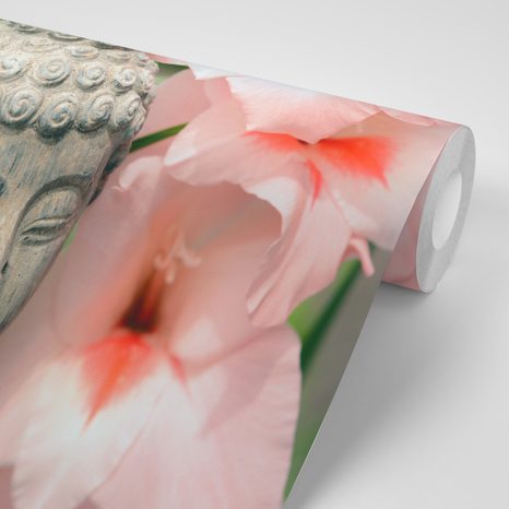 SAMOLEPÍCÍ FOTOTAPETA SOCHA BUDDHY V ZEN ZAHRADĚ - SAMOLEPÍCÍ TAPETY - TAPETY