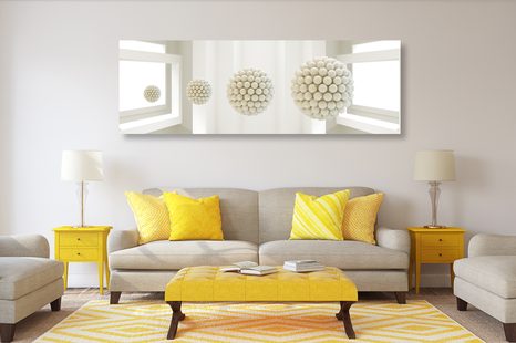 CANVAS PRINT SPHERES IN SPACE - PICTURES - 🔥 TOTAL SALE 🔥