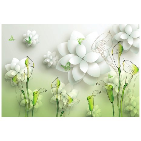 CARTA DA PARATI AUTOADESIVA – FIORI ASTRATTI - 🔥 SVENDITA TOTALE