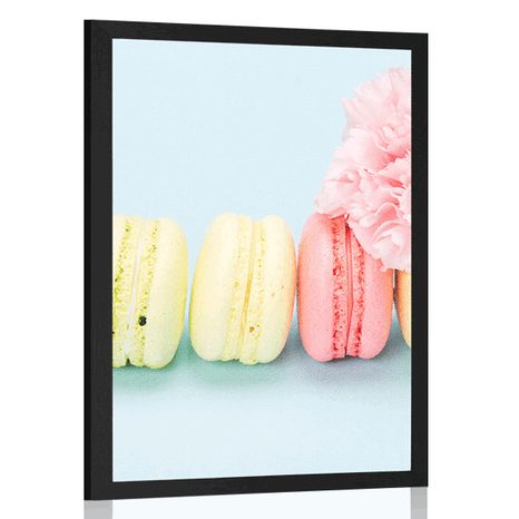 POSTER MACAROONS GUSTOASE - CU MOTIV DE BUCĂTĂRIE - POSTERE