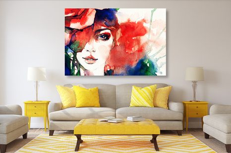 OBRAZ ABSTRAKTNÍ PORTRÉT ŽENY - OBRAZY ŽENY - OBRAZY