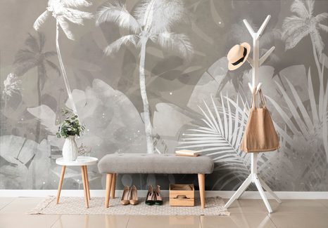 SAMOLEPÍCÍ TAPETA JEMNÉ ZÁTIŠÍ LISTŮ A STROMŮ - SAMOLEPÍCÍ TAPETY - TAPETY