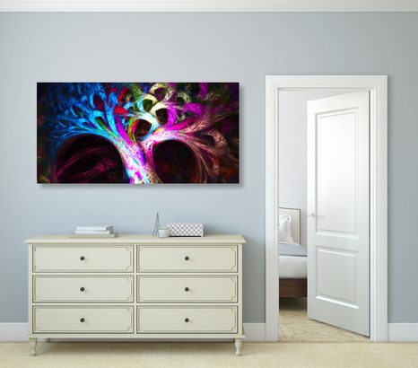 OBRAZ TAJEMNICZE ABSTRAKCYJNE DRZEWO - OBRAZY ABSTRAKCYJNE - OBRAZY