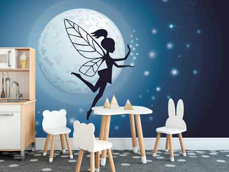 TAPETA VÍLA V MESAČNOM SVITE - DETSKÉ TAPETY - TAPETY