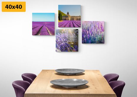 SET OBRAZŮ PRO MILOVNÍKY LEVANDULE - SESTAVY OBRAZŮ - OBRAZY
