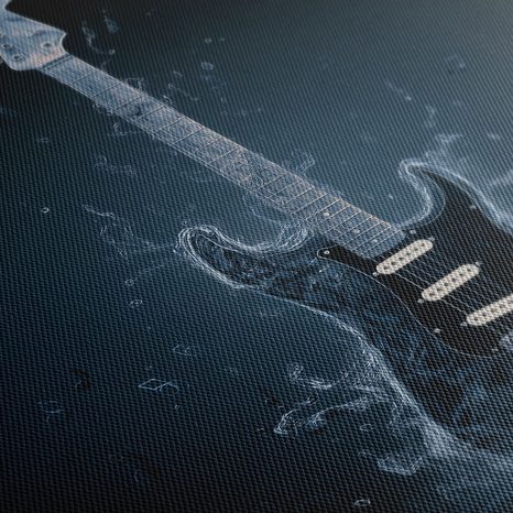SLIKA GITARA OD VODENIH TONOVA - GLAZBENE SLIKE - SLIKE