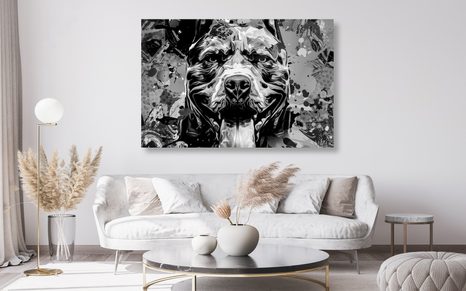 OBRAZ ILUSTRACE PSA V ČERNOBÍLÉM PROVEDENÍ - ČERNOBÍLÉ OBRAZY - OBRAZY