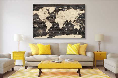 KÉP TÉRKÉP FA HÁTTÉREN - TÉRKÉPES KÉPEK - KÉPEK