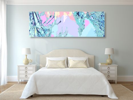 TABLOU PĂDURE ABSTRACTĂ - TABLOURI ABSTRACTE - TABLOURI