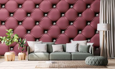 CARTA DA PARATI AUTOADESIVA – ELEGANZA DELLA PELLE IN BORDEAUX - CARTA DA PARATI - 🔥 SVENDITA TOTALE