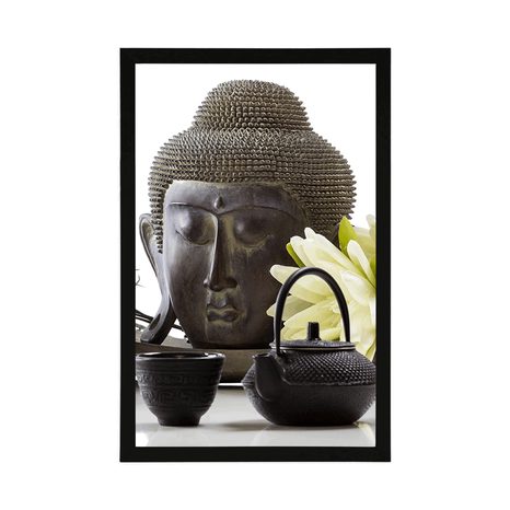 POSTER WELLNESS-STILLLEBEN MIT BUDDHA - FENG SHUI - POSTER