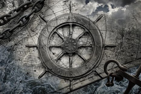 TAPETA NÁMORNÍCKE KORMIDLO - TAPETY - 🔥 TOTÁLNY VÝPREDAJ