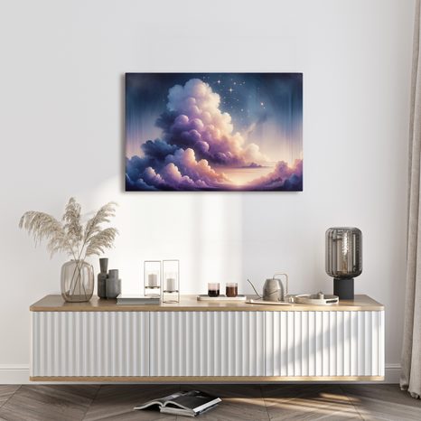 WANDBILD TRAUMHAFTE WOLKEN - BILDER VON SONNENAUFGANG UND SONNENUNTERGANG - BILDER