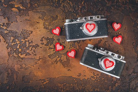 FOTOTAPETE RETRO-KAMERAS - VINTAGE- UND RETRO-TAPETEN - TAPETEN