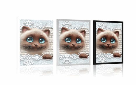 PLAGÁT ROZTOMILÉ MAČIATKO - ZVIERATKÁ - PLAGÁTY