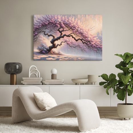 WANDBILD BLÜHENDER LEBENSBAUM - BILDER BÄUME DES LEBENS - BILDER