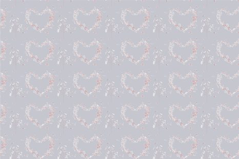 TAPETE VOLKSHERZ MIT HAUCH VON FRÜHLING - VINTAGE- UND RETRO-TAPETEN - TAPETEN