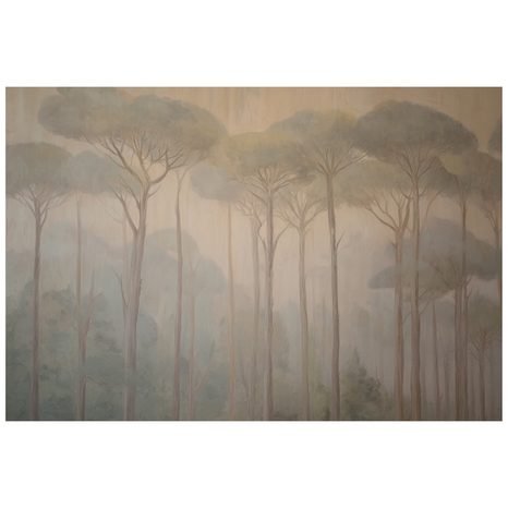 TAPET LINIȘTEA PĂDURII ÎN CEAȚĂ - TAPET PĂDURE - TAPETURI