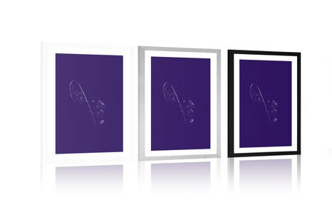 POSTER MIT PASSEPARTOUT EINZIGARTIGES ZUSAMMENSPIEL DER FARBEN - MOTIVE AUS UNSERER WERKSTATT - POSTER