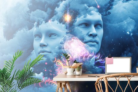 CARTA DA PARATI – MENTE VIRTUALE - CARTA DA PARATI FANTASIA - CARTA DA PARATI