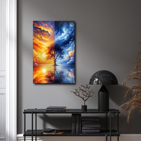 OBRAZ STROM ŽIVOTA MEZI DNEM A NOCÍ - OBRAZY STROMY ŽIVOTA - OBRAZY