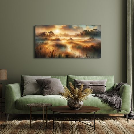 OBRAZ MLHA V RÁKOSÍ - OBRAZY VÝCHOD A ZÁPAD SLUNCE - OBRAZY