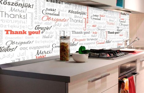 CARTA DA PARATI AUTOADESIVA – PER CUCINA GRAZIE - CARTA DA PARATI - 🔥 SVENDITA TOTALE