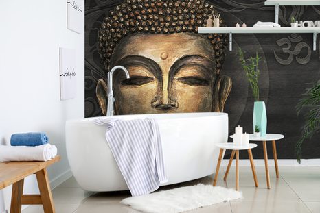 CARTA DA PARATI – VOLTO DI BUDDHA - CARTA DA PARATI FENG SHUI - CARTA DA PARATI