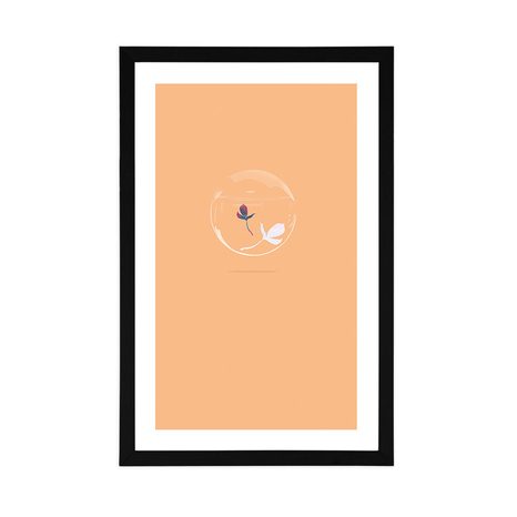 PLAKÁT S PASPARTOU ROSTLINNÁ BUBLINA - MOTIVY Z NAŠÍ DÍLNY - PLAKÁTY