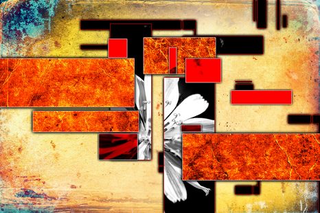 SAMOLEPÍCÍ TAPETA KVĚTINOVÁ ABSTRAKCE - SAMOLEPÍCÍ TAPETY - TAPETY