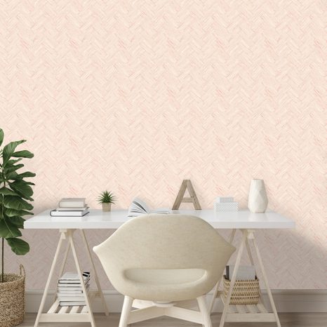 SAMOLEPÍCÍ TAPETA ELEGANTNÍ BÉŽOVÁ TEXTURA KOŠÍKOVÉ VAZBY - VZOROVANÉ TAPETY - TAPETY