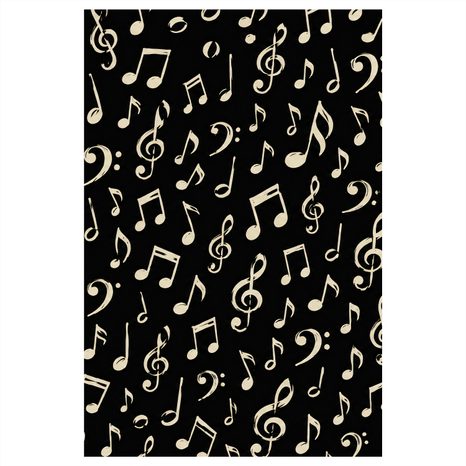 WANDBILD TANZENDE MUSIKSYMBOLE - MUSIKBILDER - BILDER
